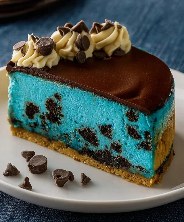 Cookie Monster Cheesecake
