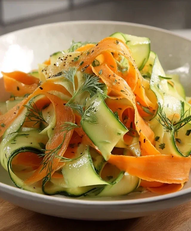 Carrot and Cucumber Ribbon Salad