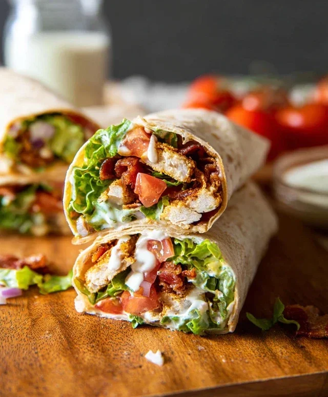 Crispy Chicken Beef Beef Bacon Ranch Wrap