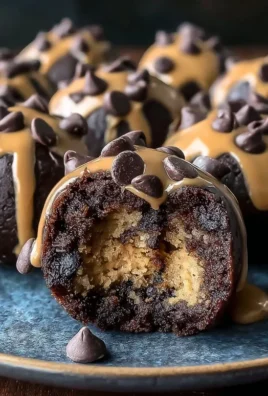 Chocolate Chip Cookie Dough Brownie Bombs