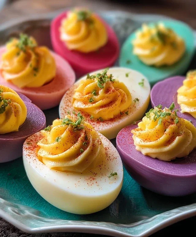 Colored Deviled Eggs
