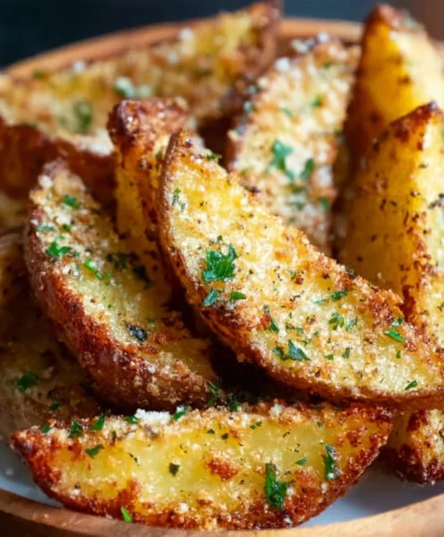 Baked Garlic Parmesan Potato Wedges