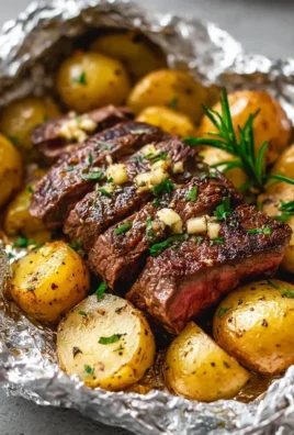 Garlic Steak & Potato Foil Packs