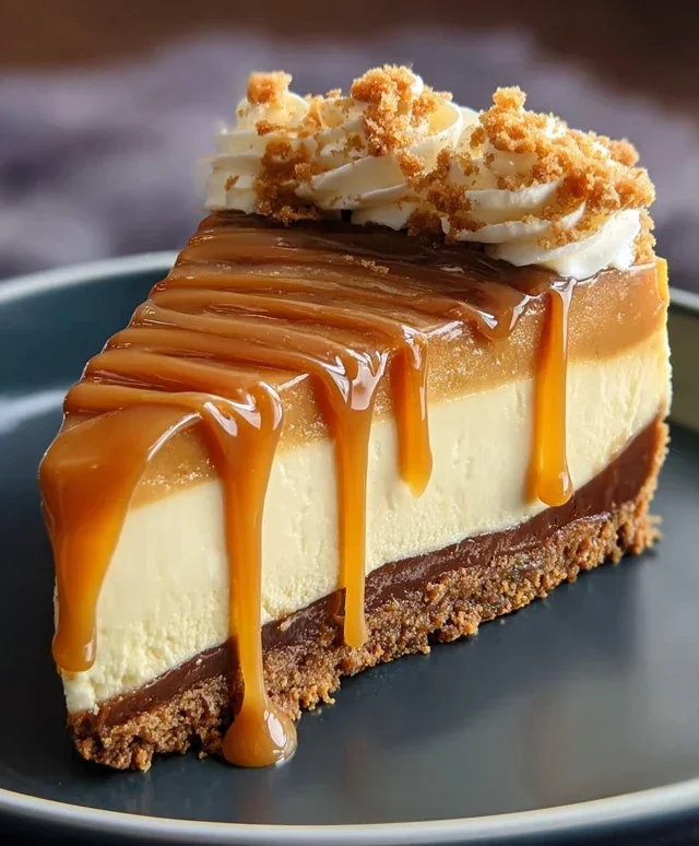 Cookie Butter Caramel Cheesecake