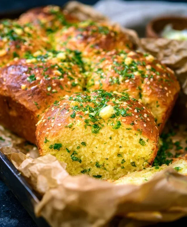 Garlic Butter Keto Bread