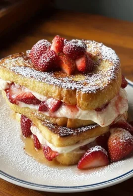 Strawberry Cream Cheese Stuffed French Toast