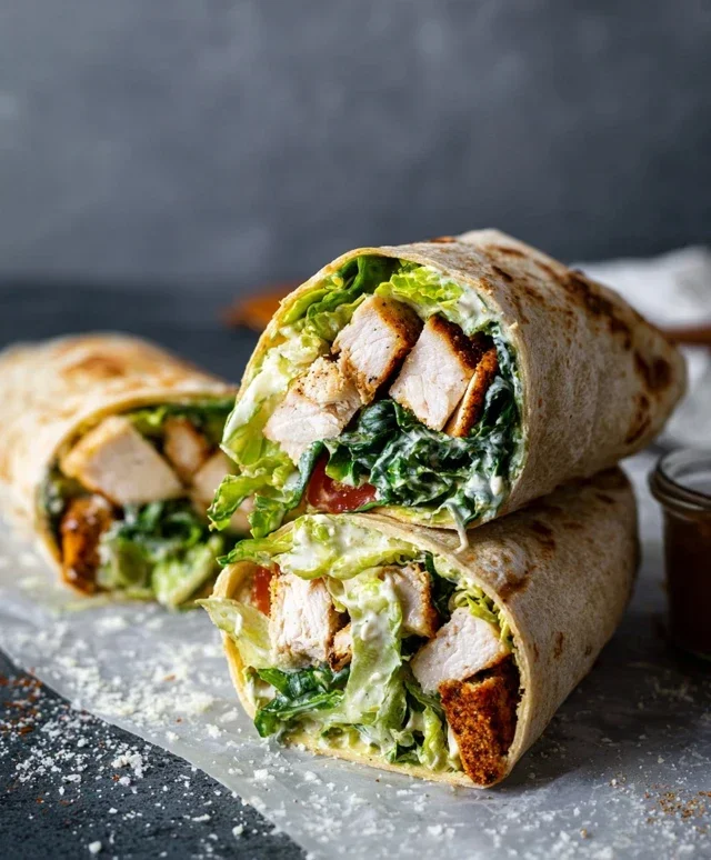 Chicken Caesar Wraps
