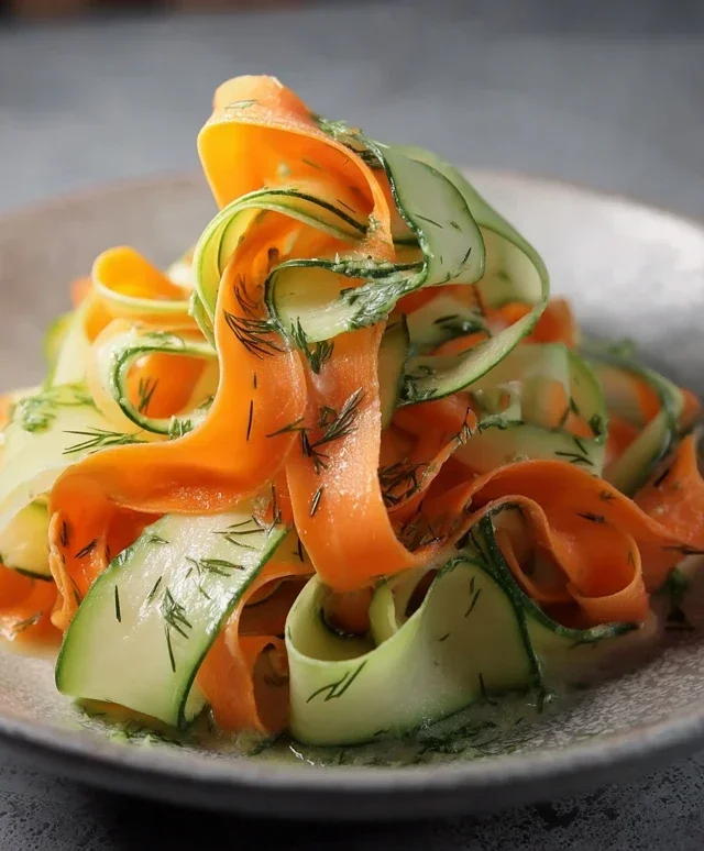 Carrot and Cucumber Ribbon Salad