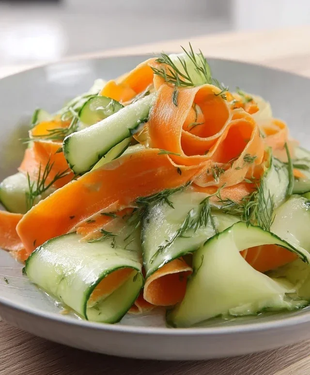 Carrot and Cucumber Ribbon Salad