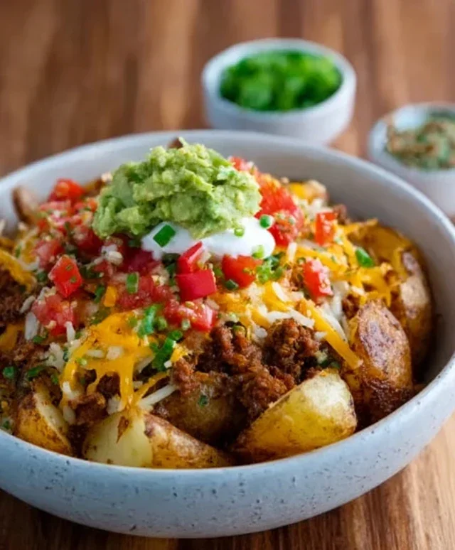 Loaded Potato Taco Bowl