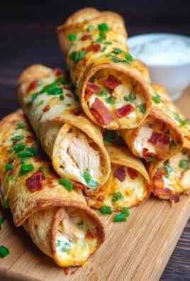 Jalapeno Popper Chicken Taquitos