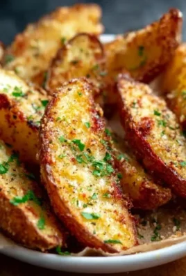 Baked Garlic Parmesan Potato Wedges