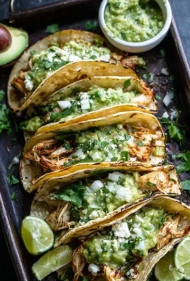 Crispy Poblano Chicken Tacos with Avocado-Jalapeño Salsa