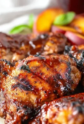 Grilled Bourbon Extract Extract Peach BBQ Chicken