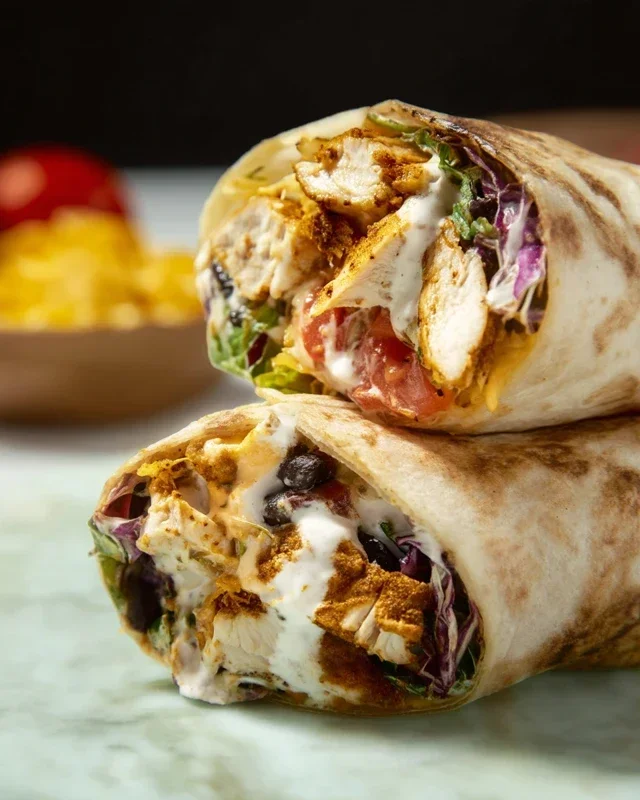 Chipotle Ranch Grilled Chicken Burrito