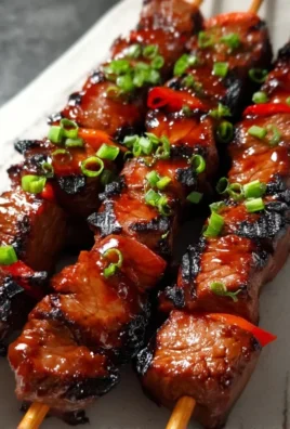 BBQ Beef Skewers with Filipino BBQ Marinade