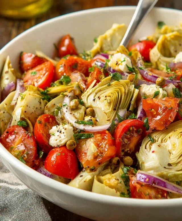 Tuscan Artichoke Tomato Salad