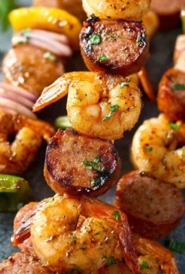 Sausage and Shrimp Kabobs