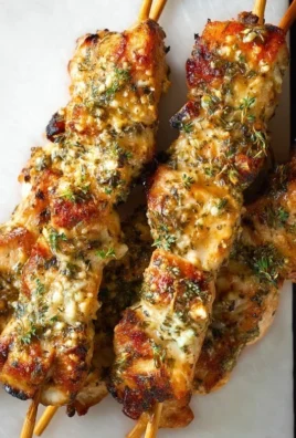 Ranch Garlic Parmesan Chicken Skewers