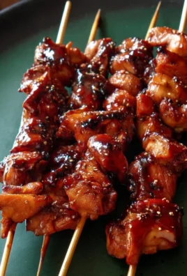 Sticky Bourbon Extract Extract Chicken Skewers