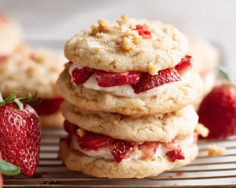 Strawberry Shortcake Cookies