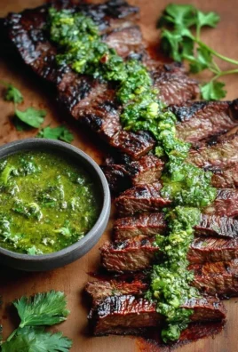 Skirt Steak Marinade Recipe with Chimichurri Recipe