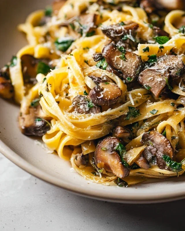 Garlic Mushroom Pasta