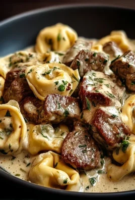 Cracked Garlic Steak Tortellini in Creamhouse Sauce Bliss