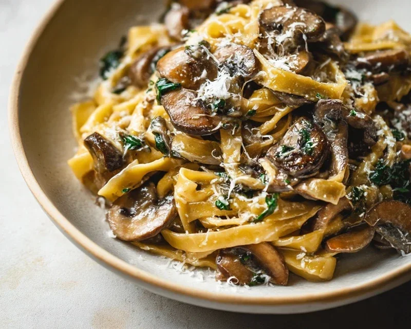 Garlic Mushroom Pasta