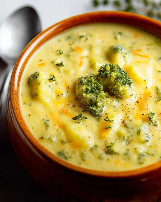 Broccoli Potato Cheese Soup Recipe