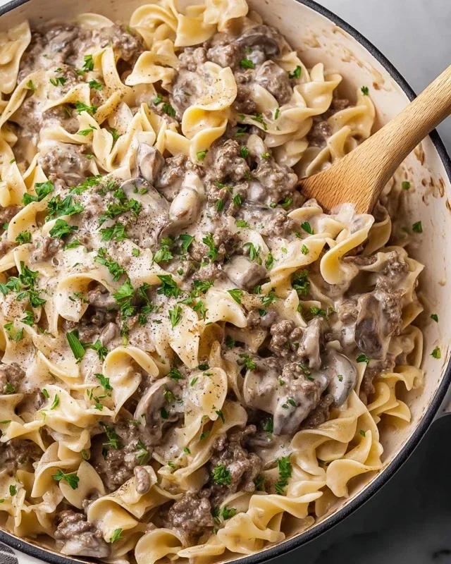 30-Minute Ground Beef Stroganoff