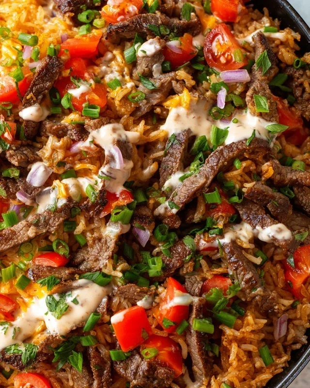Steak Queso Rice A Flavorful Recipe