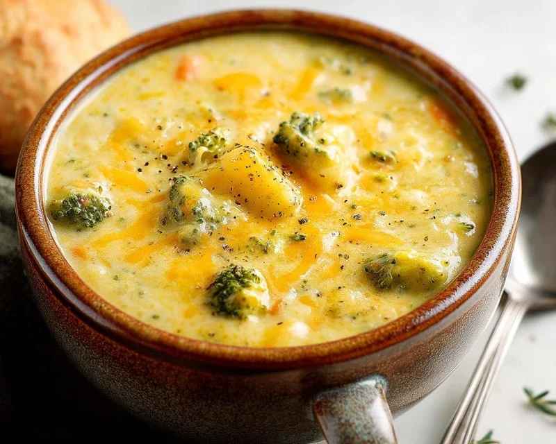 Broccoli Potato Cheese Soup Recipe