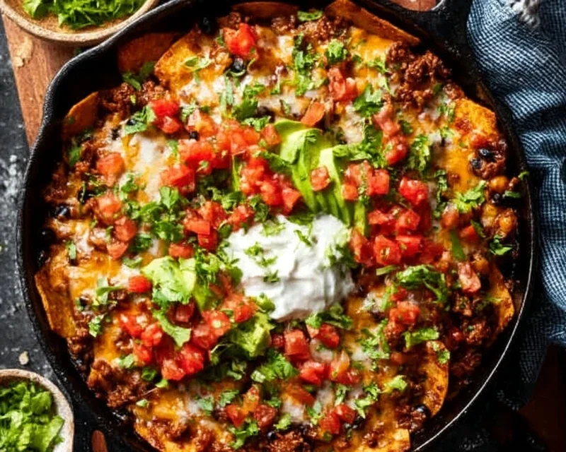 Beef Skillet Enchiladas