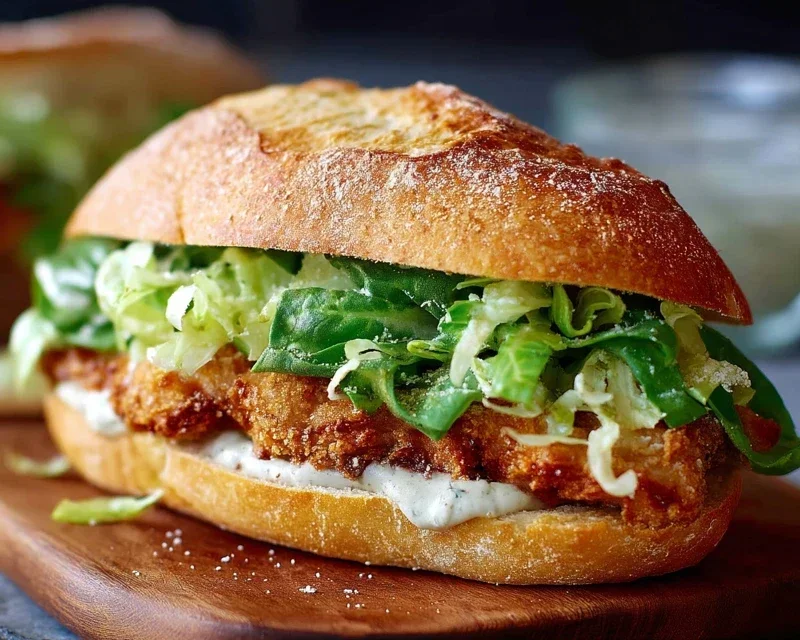 Crispy Chicken Caesar Sandwich