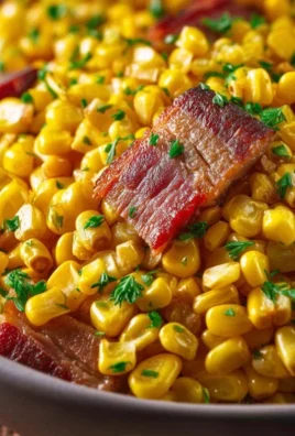 Fresh Corn and Beef Beef Bacon Side Dish