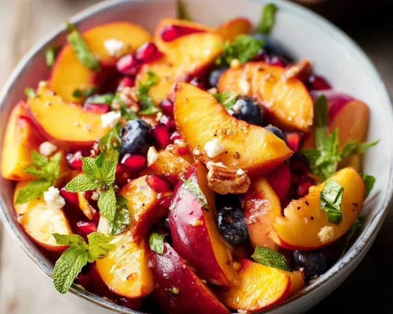 Summer Peach Fruit Salad