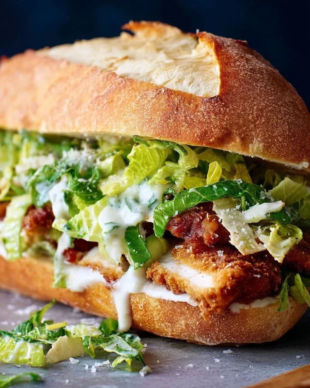 Crispy Chicken Caesar Sandwich