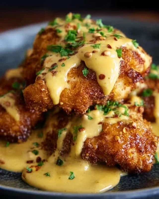 Pretzel Chicken with Mustard-Cheddar Sauce: An Amazing Ultimate Recipe