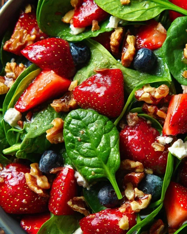 15-Minute Strawberry Spinach Salad