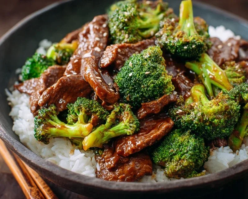 Chinese Beef and Broccoli (牛肉炒西兰花)