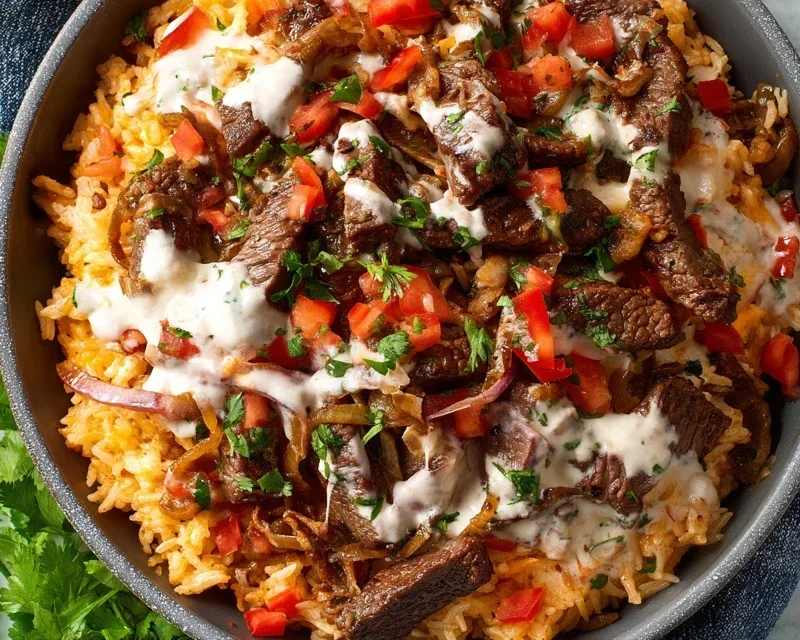 Steak Queso Rice A Flavorful Recipe