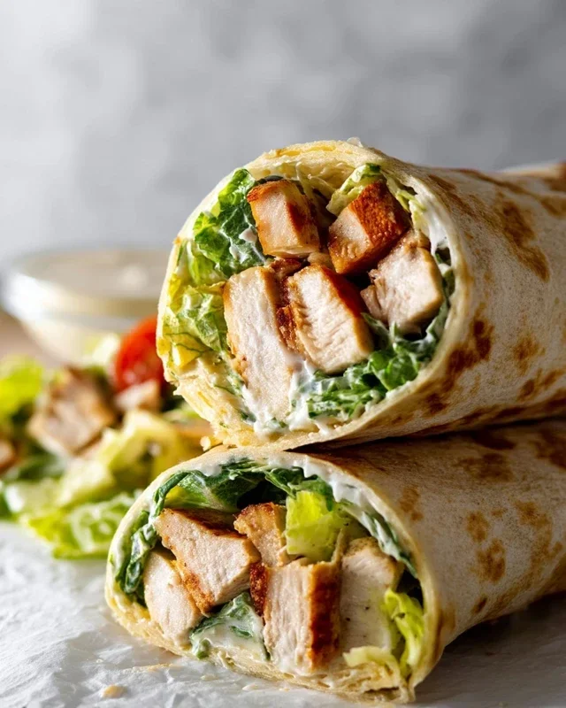 Chicken Caesar Wraps