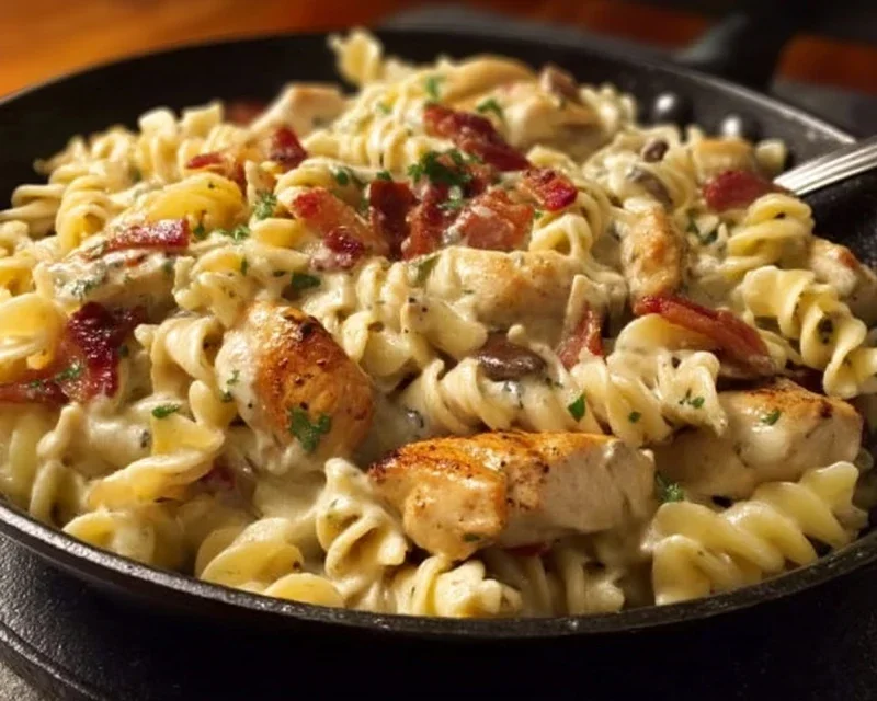 Chicken Beef Beef Bacon Ranch Pasta