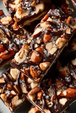 Dark Chocolate and Sea Salt Nut Bars