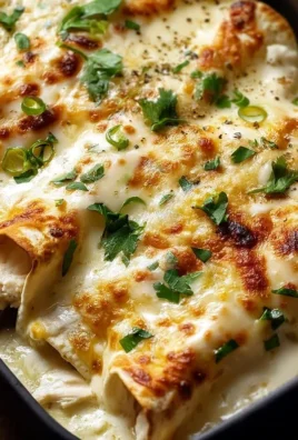 Creamy White Chicken Enchiladas