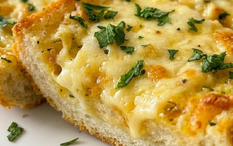 BEST CHEESY GARLIC BREAD RECIPE