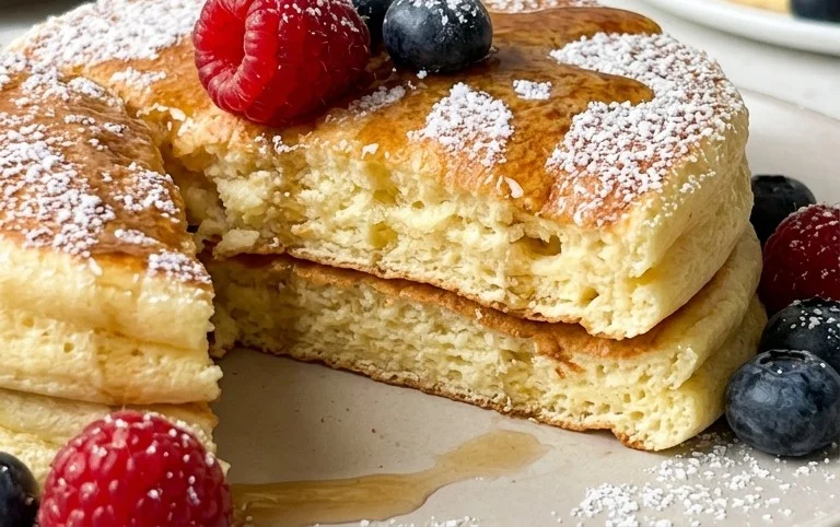 Fluffy Japanese Soufflé Pancakes