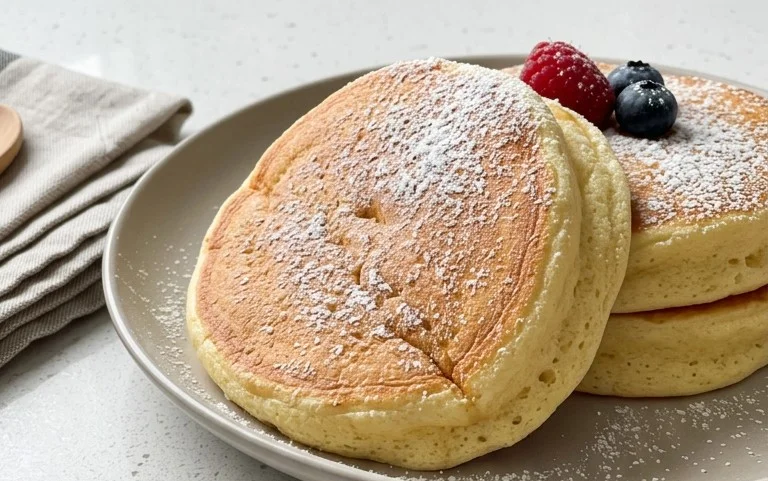 Fluffy Japanese Soufflé Pancakes