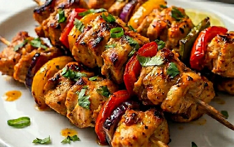 Air Fryer Chicken Skewers (VIDEO)